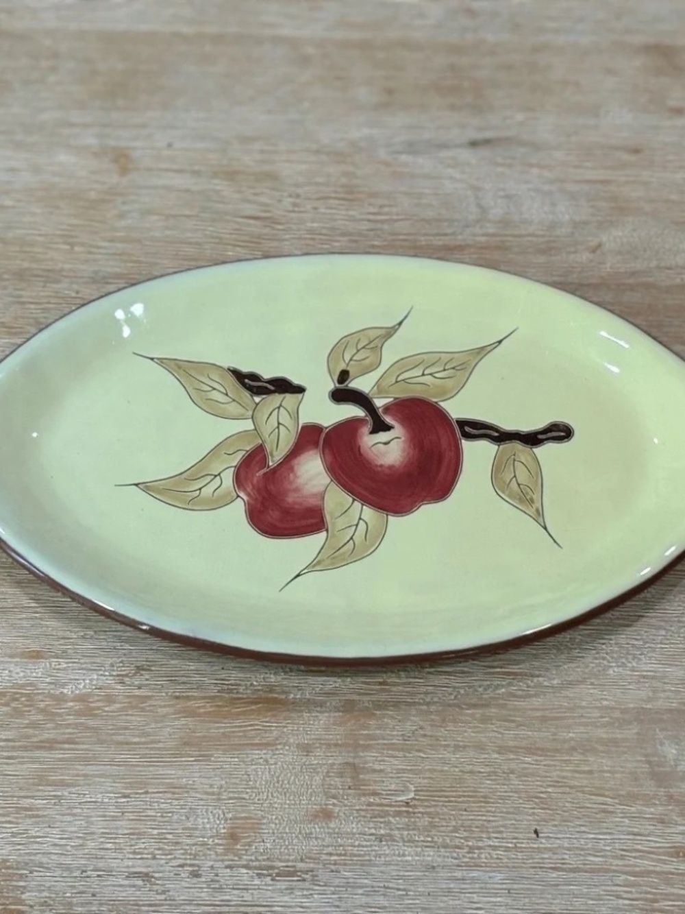 Vintage Y2K Russ Berrie UK Fall Apple Orchard Serving Platter